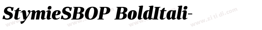 StymieSBOP BoldItali字体转换 StymieSBOP BoldItali字体转换